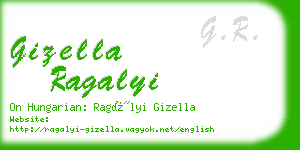 gizella ragalyi business card